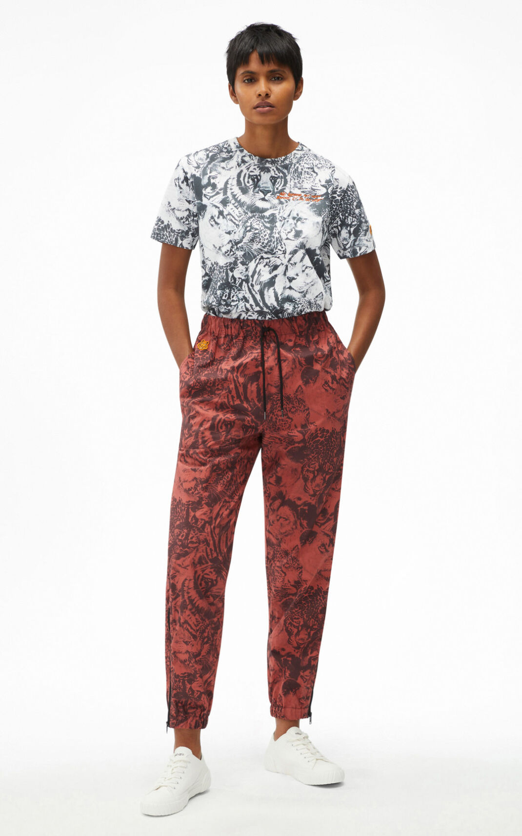 Jogger Kenzo Wildtigers Hombre Rosas Oscuro - SKU.3483944